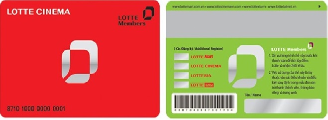 Mở thẻ thành viên Lotte Cinema